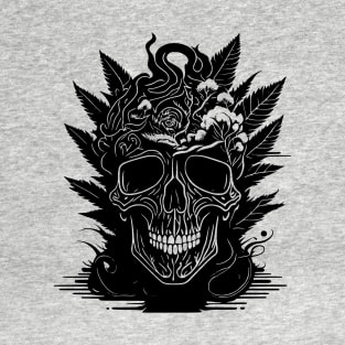 Psychedelic Ink Forest Skulls T-Shirt